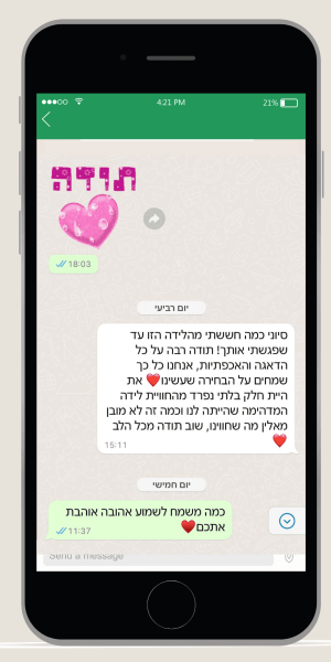 המלצה בוואטספ